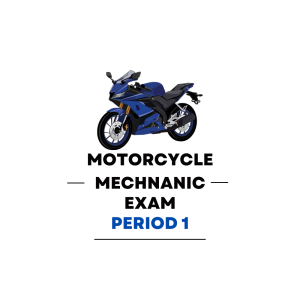 Motorcycle Mechanic First Period Practice Exam - Product Image