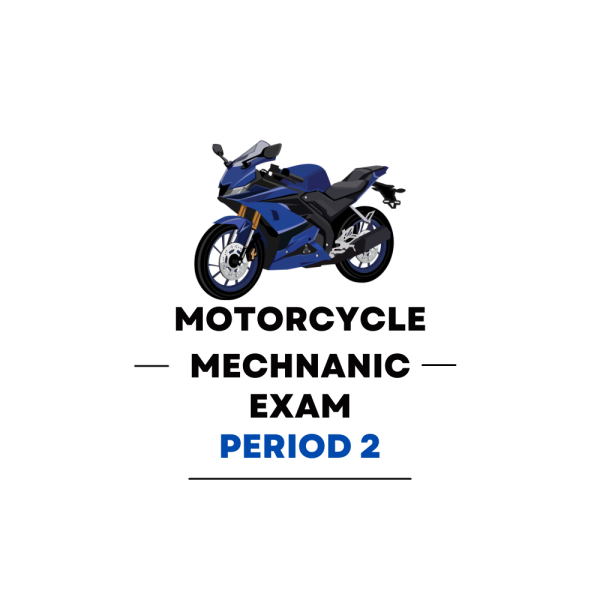 Motorcycle Mechanic Second Period Practice Exam - Product Image