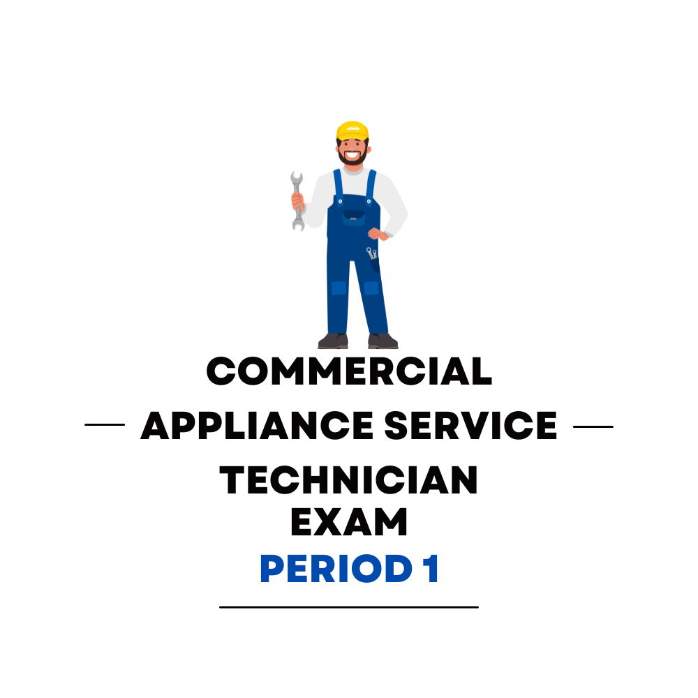 Commercial Appliance Service Technician First Period Practice Exam - Overview Page Image