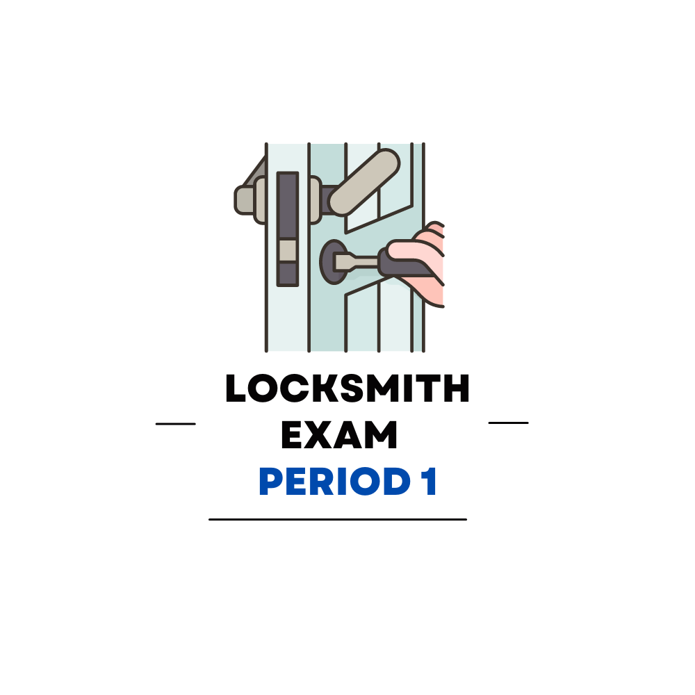 Locksmith First Period Practice Exam - Overview Page Image