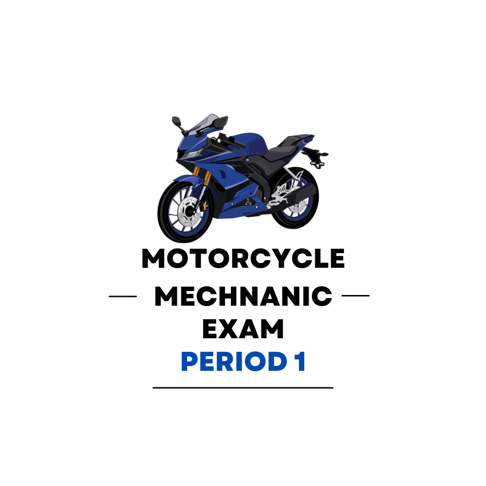 Motorcycle Mechanic First Period Practice Exam - Overview Page Image